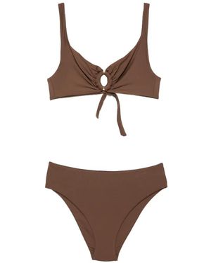 Fisico Bikini Mit Ringdetail - Weiß