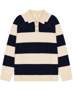 Les Deux Gestreifter Pullover - Blau