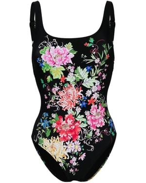 Johnny Was Metalli Notte Swimsuit - Black