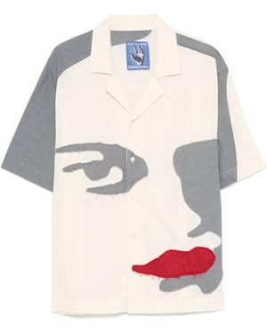 Kidsuper Camicia Con Design Patchwork - Neutro