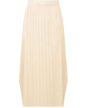 Pleats Please Issey Miyake プリーツ スカート - ナチュラル