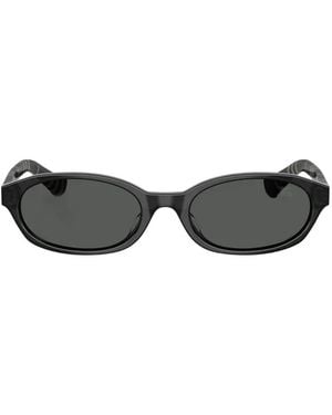 Burberry Gafas De Sol Con Montura Oval - Negro