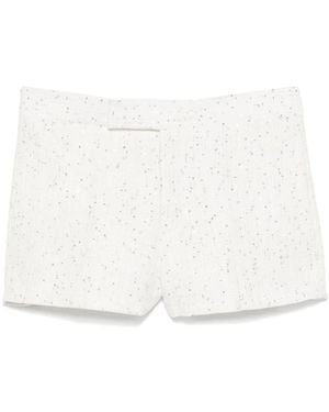 SAPIO Bermudas con lentejuelas - Blanco