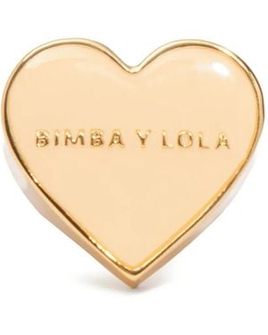 Bimba Y Lola Ivory Enamel Heart Ring - Natural