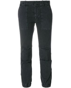 Nili Lotan Cropped Tapered Pants - Gray