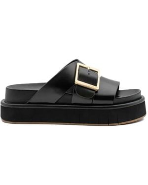 Palomitas By Paloma Barcelo' Demi Platform Sandals - Black
