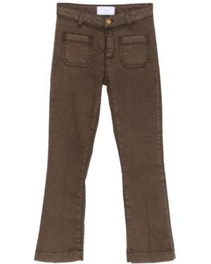 The Seafarer Françoise Patch-Pocket Cropped Jeans - Grey