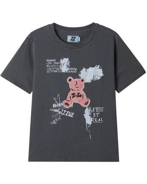 Izzue Graphic T-Shirt - Gray