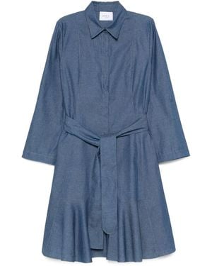 Akris Punto Panelled Mini Dress - Blue
