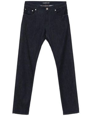 Corneliani Jean À Écusson À Logo - Bleu