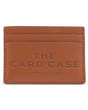Marc Jacobs Cartera The Card Case con logo en relieve - Marrón
