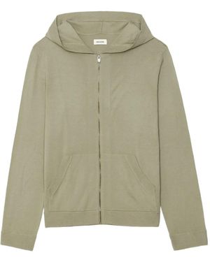 Zadig & Voltaire Clash We Revoltaire Zip Hoodie - Green