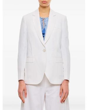 Alberto Biani Single-Breasted Blazer - White