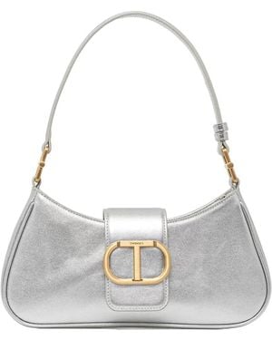 Twinset Milano Leather Tote Bag - White