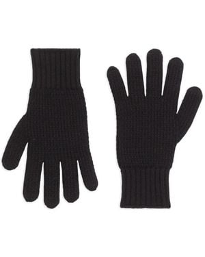 Dolce & Gabbana Knitted Virgin-Wool Gloves - Black