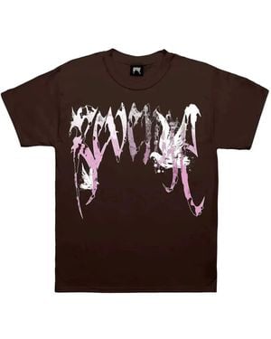 REVENGE T-Shirt Con Stampa - Marrone