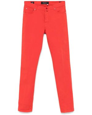 Kiton Klassische Tapered-Jeans - Rot