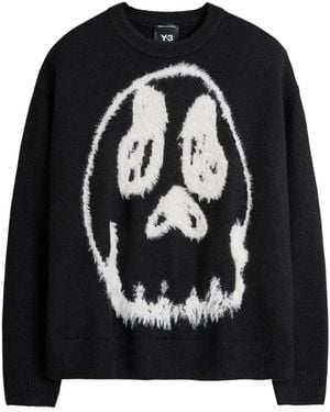 Y-3 Chito Pullover Mit Grafischem Print - Schwarz