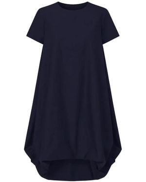 MEIMEIJ Robe Mi-Longue À Ourlet Bouffant Manches Courtes - Blue
