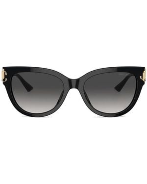 Jimmy Choo Logo-Plaque Sunglasses - Black