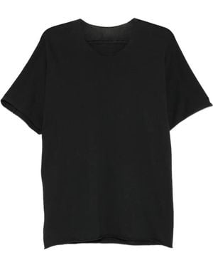 Label Under Construction Short-Sleeved Cotton Sweater - Black