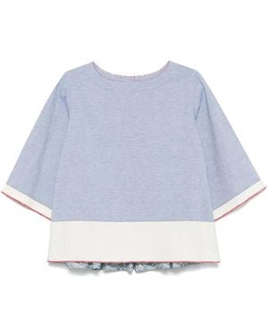 Péro Boat-neck blouse - Blau