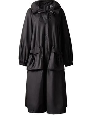 Perfect Moment Parachute Hooded Coat - Black