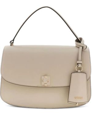 Guess Audrey Foldover-Top Tote Bag - Natural