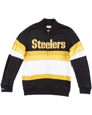 Mitchell & Ness Sweat Zippé À Rayures Nfl "Pittsburgh Steelers" - Black