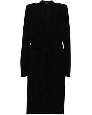 Tom Ford Long-sleeves wrap dress - Schwarz