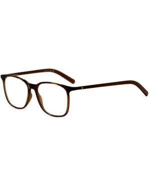 Montblanc Squared-Frame Glasses - Brown