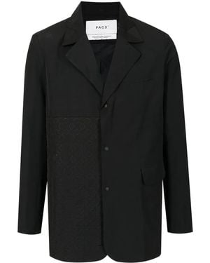 Pace Cut-Out Single-Breasted Blazer - Black