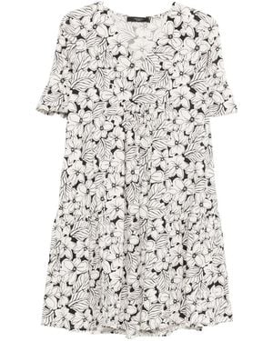 Weekend by Maxmara Wkdfuoco Floral-Print Mini Dress - White