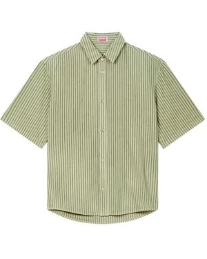KENZO Coast Lines Striped Shirt - Green