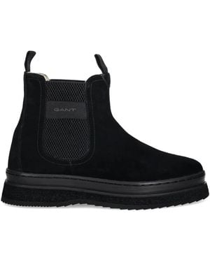GANT Sistown Pull-Tab Platform Boots - Black