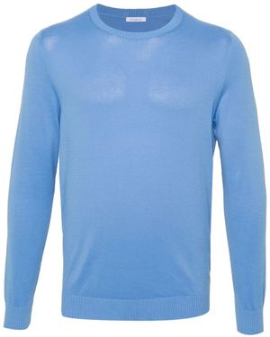 Malo Maglione A Coste - Blu