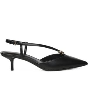 MICHAEL Michael Kors Buckle-Fastening Leather Court Shoes - Black