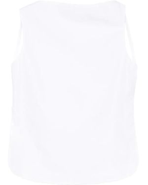 Rohe Open-Back Crushed Top - White
