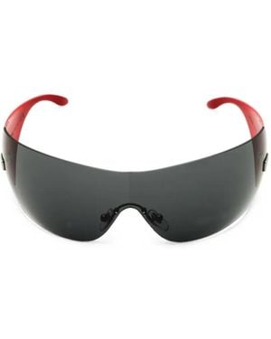 Versace Shield-Frame Sunglasses - Grey