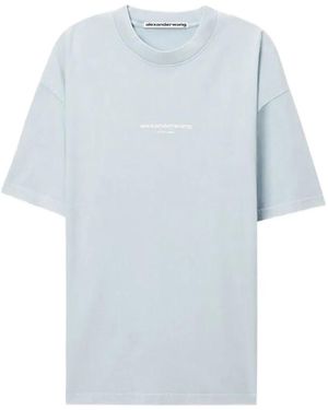 Alexander Wang Logo-Print T-Shirt - Blue