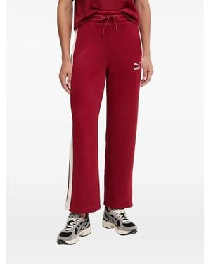 PUMA Iconic T7 Logo-Embroidered Side-Stripe Track Pants
