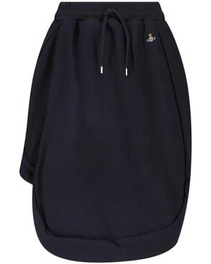 Vivienne Westwood Jupe Mi-Longue Zingara À Broderies Orb Et Lien De Resserrage - Blue