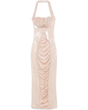 MITILIANE COUTURE Spiral-Cup Maxi Dress - Natural