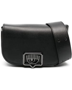 Chiara Ferragni Eyelike Moon Shoulder Bag - Black