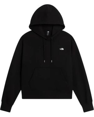 The North Face Essential Simple Dome Logo-Print Drawstring Hoodie - Black