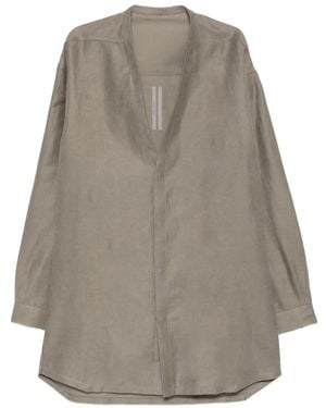 Rick Owens Concordian Webbing-Strap Shirt - Grey
