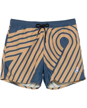 K-Way Costume Da Bagno Le Vrai Oliver Con Stampa - Blu