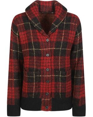 Ralph Lauren Tartan Shawl-Collar Jacket - Rood