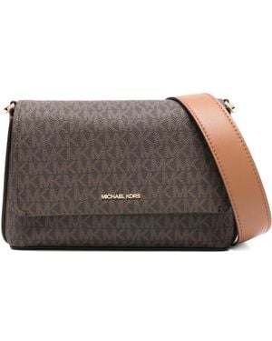 Michael Kors Kleine Nessa Umhängetasche mit Monogramm - Braun