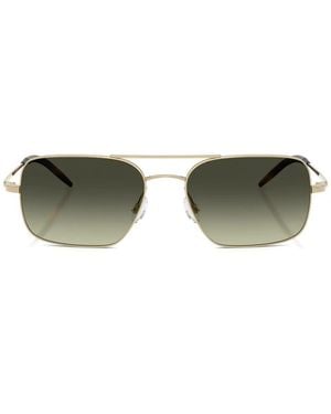Oliver Peoples Victory Ii Rectangle-Frame Sunglasses - Green